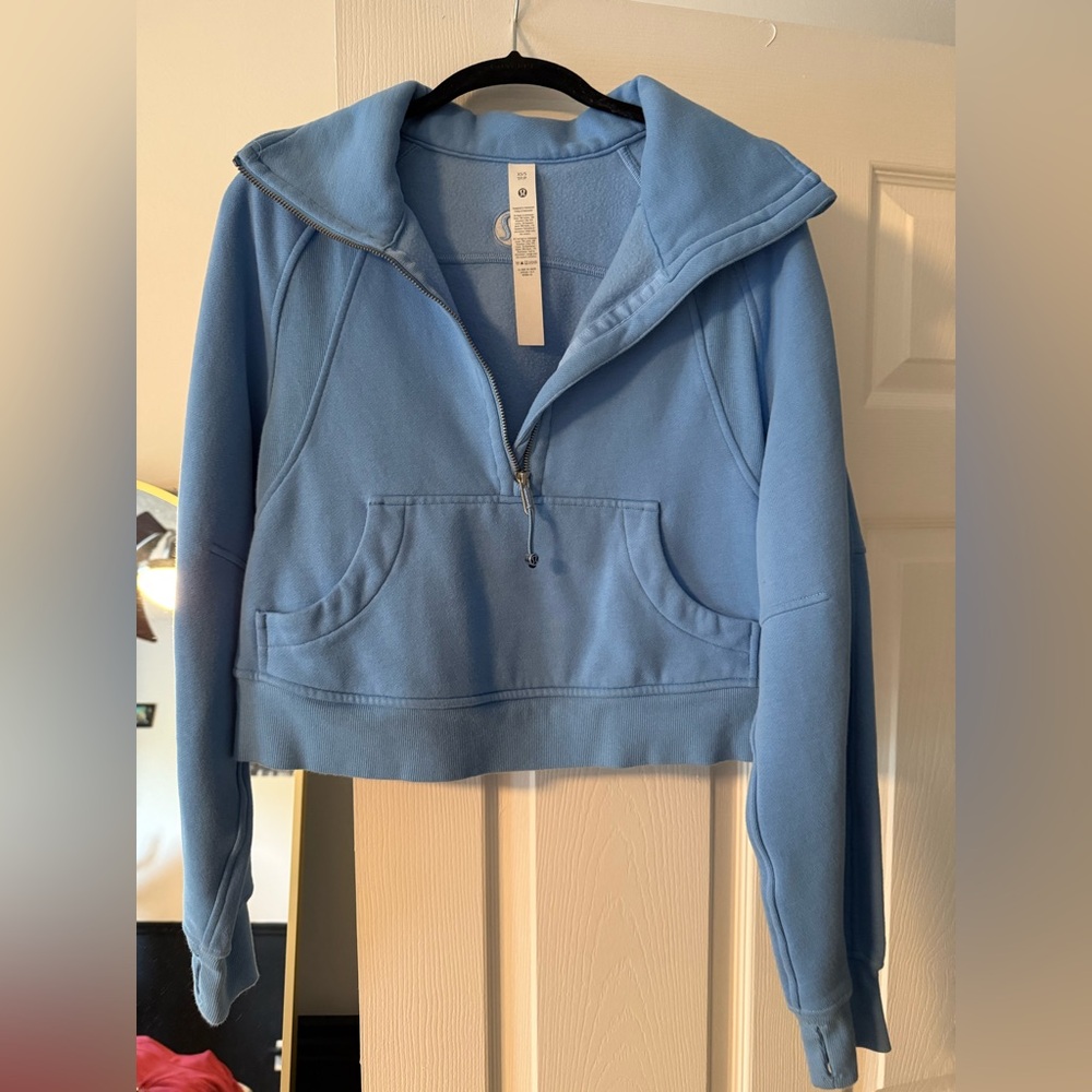 Lululemon Half-Zip oversized Cropped scuba